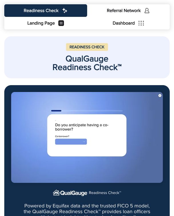Readiness Check demonstration on the public website.